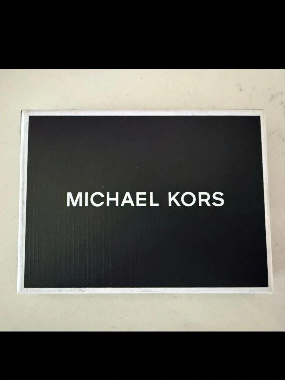 NIB Michael Kors Black Saffiano Leather Credit Card Holder Small Slim Card Case